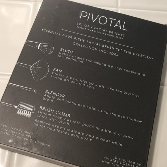 Pivotal Cosmetics 4 PC. Brush Set Makeup NEW - Picture 5 of 7
